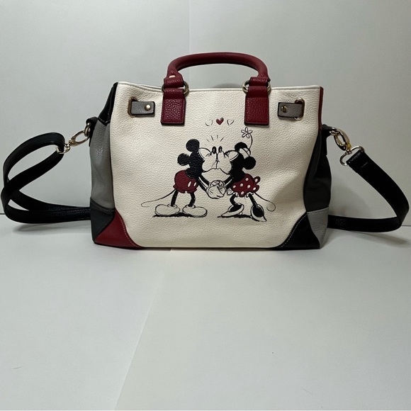 The Bradford Exchange Mickey and Minnie Love Story Handbag - Picture 3 of 7